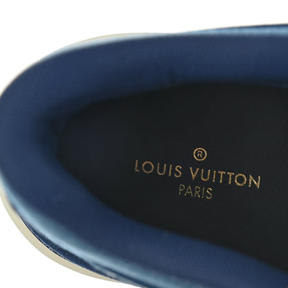 Louis Vuitton Monogram Denim Mens Oberkampf Ankle Boots 9 Blue 7 of 8
