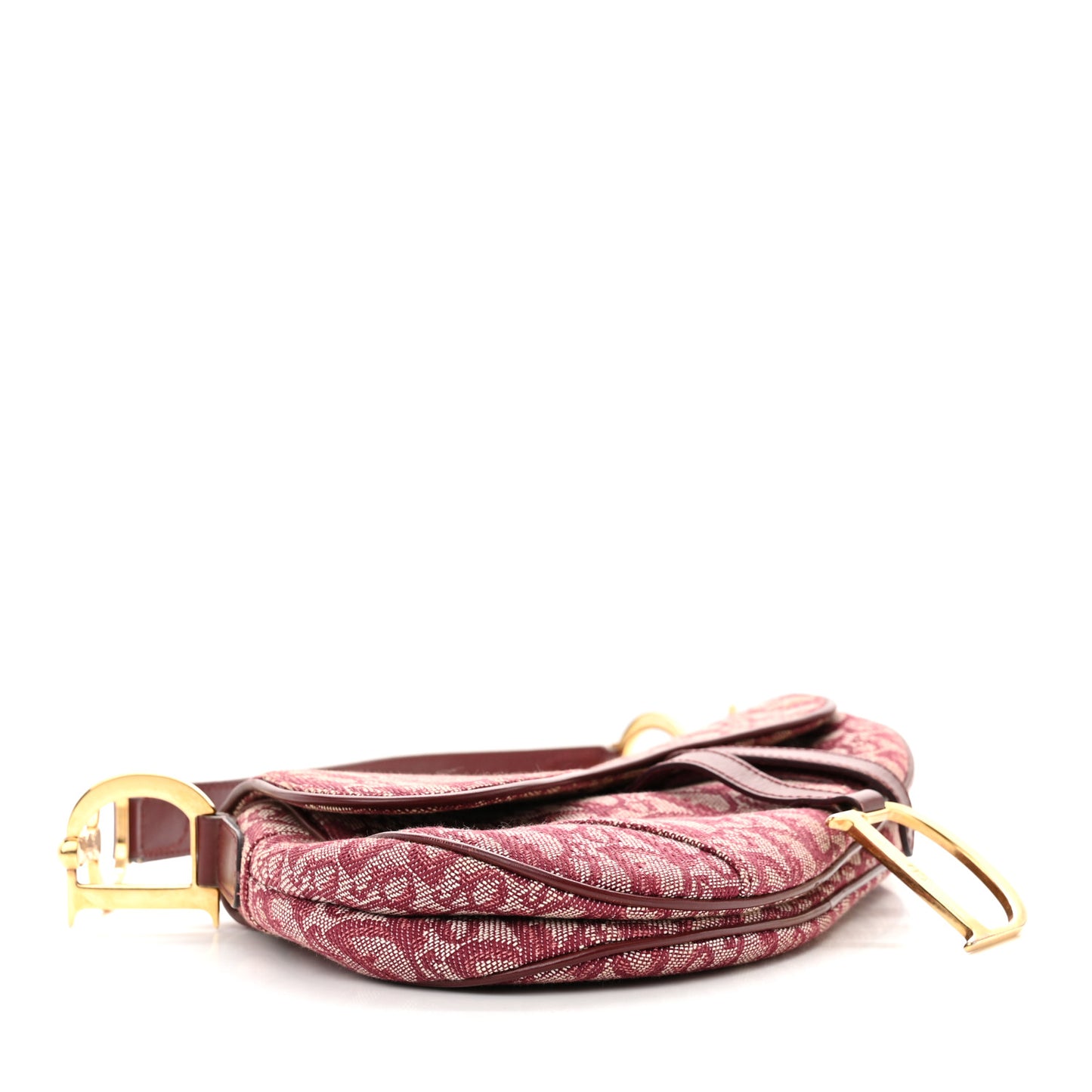 Monogram Saddle Bag Burgundy