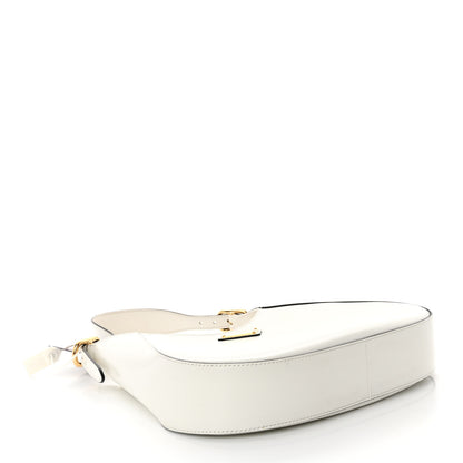 Prada Box Calfskin Shoulder Bag White Black 4 of 9