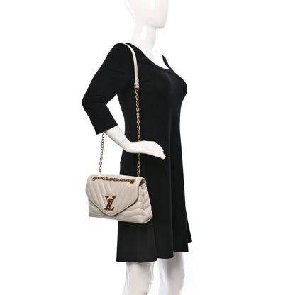 Louis Vuitton Calfskin LV New Wave Chain Bag Ivory 2 of 8