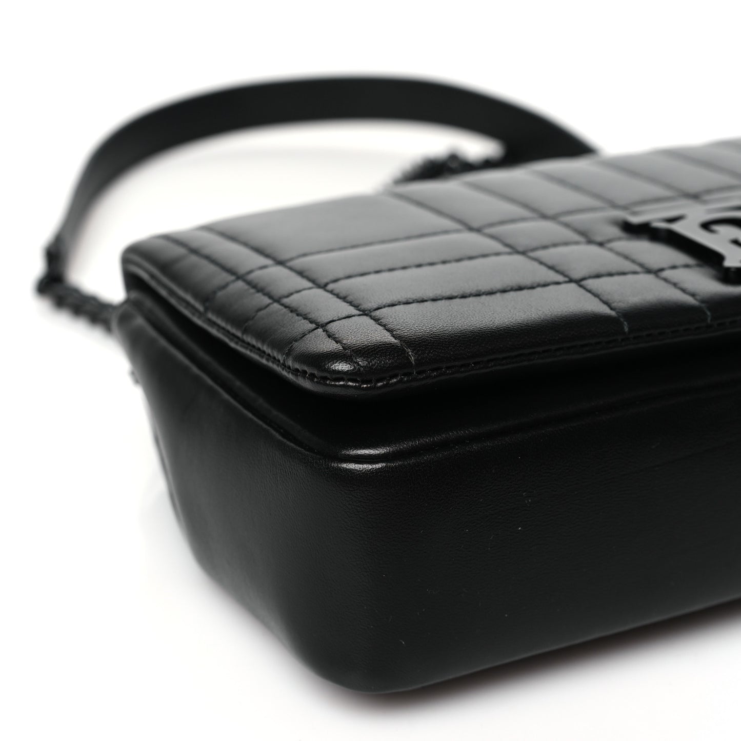 Lambskin Quilted Small Lola Bag Black