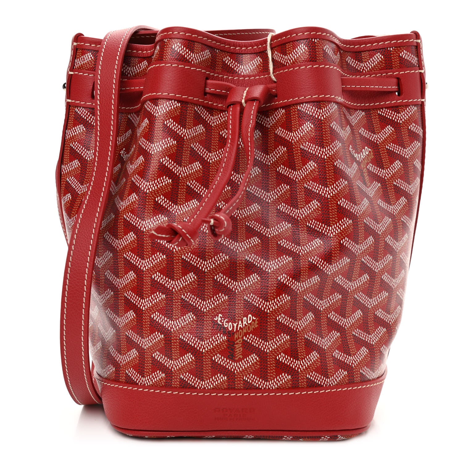 Goyard Goyardine Petit Flot Bucket Bag PM Red 1 of 9