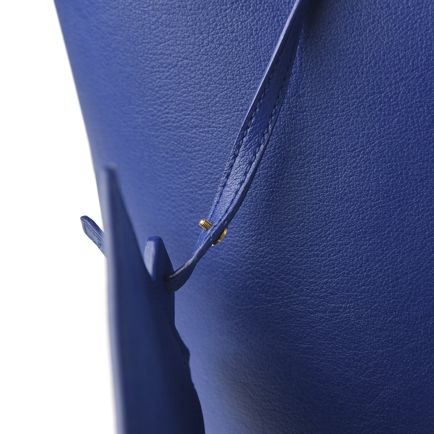 Calfskin Large Shopping Tote Flash Blue