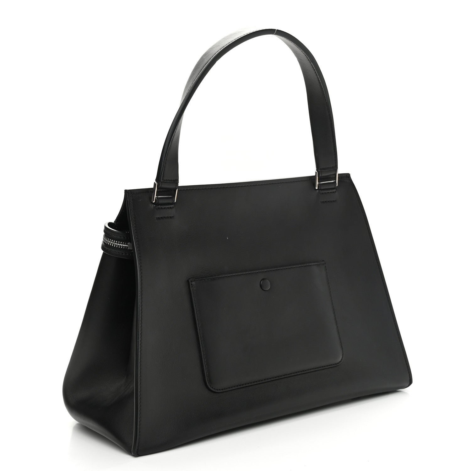 Celine Calfskin Medium Bi-Color Edge Shoulder Bag Almond 2 of 12