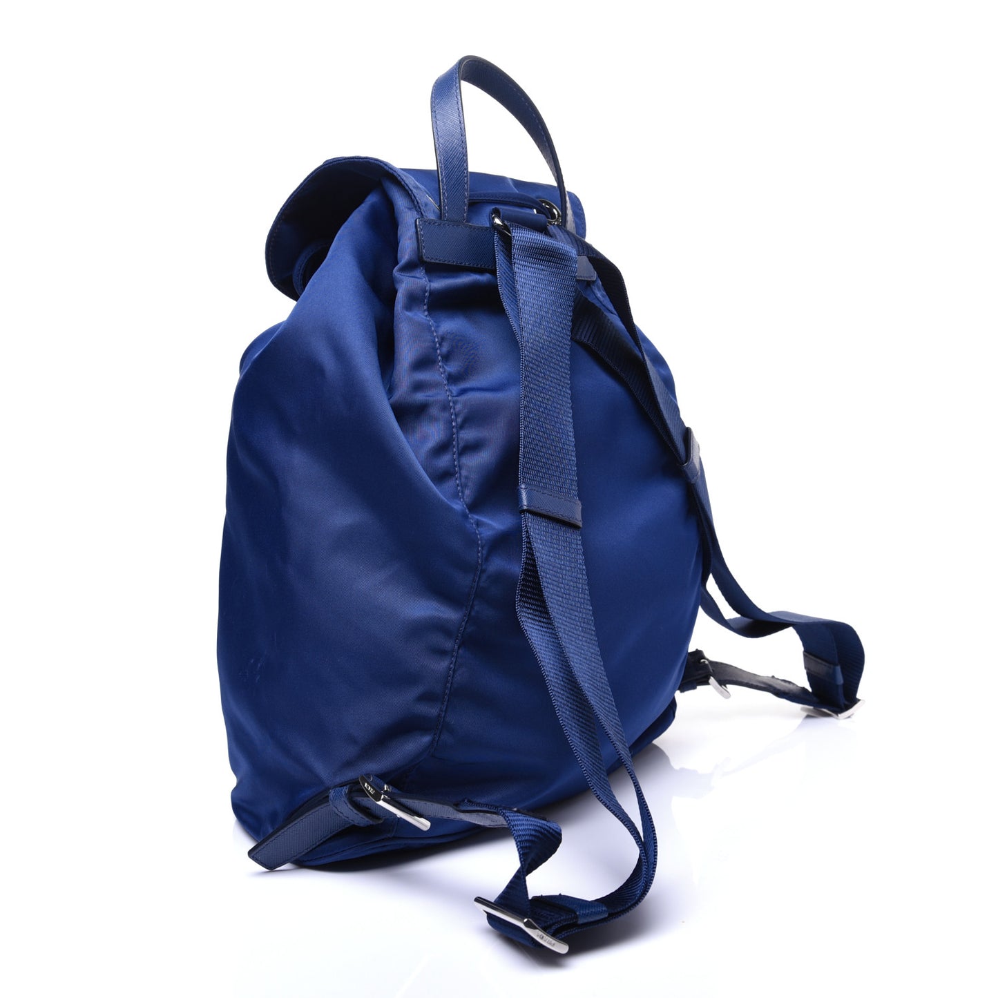Tessuto Nylon Saffiano Vela Medium Backpack Baltico