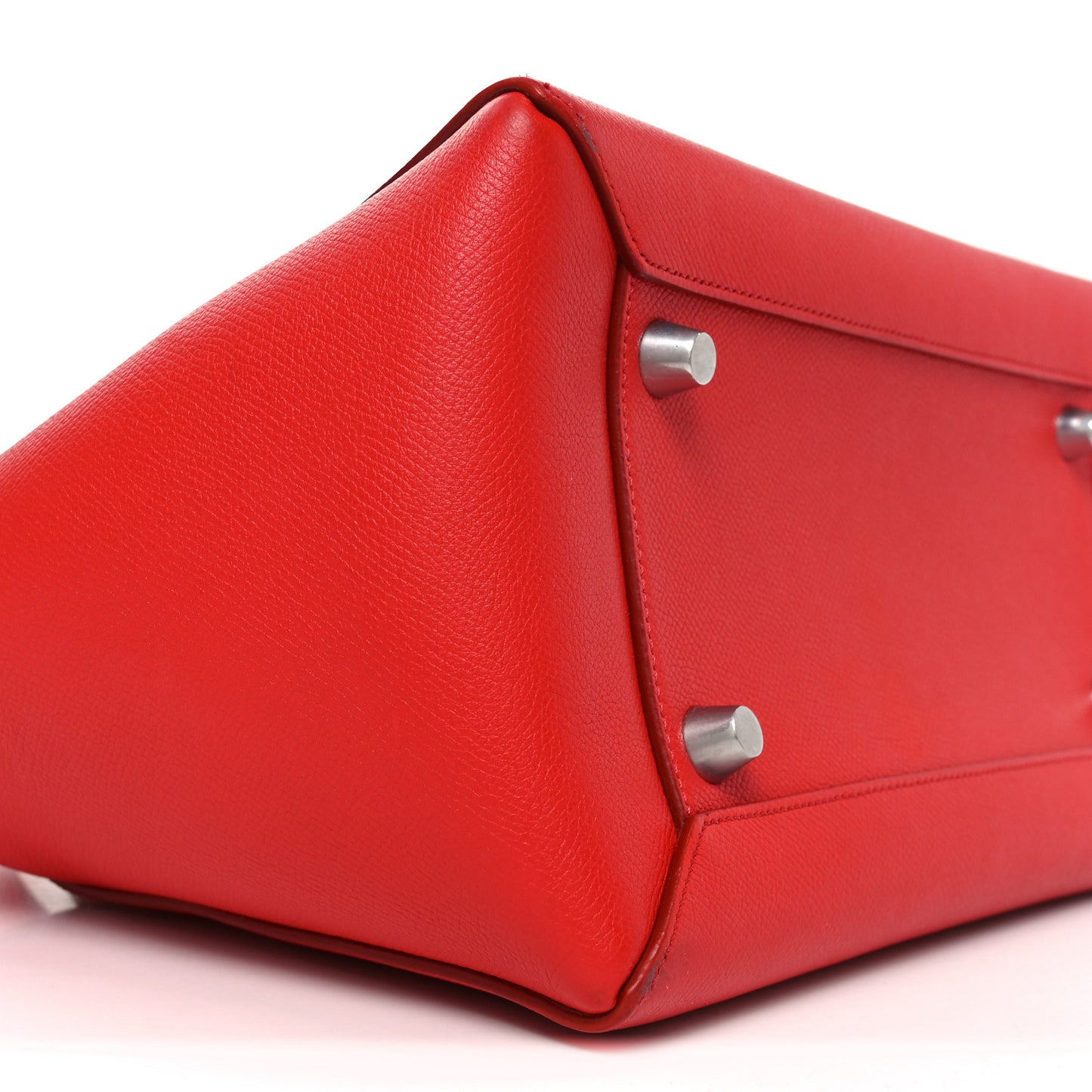 Grained Calfskin Mini Belt Bag Vermillion
