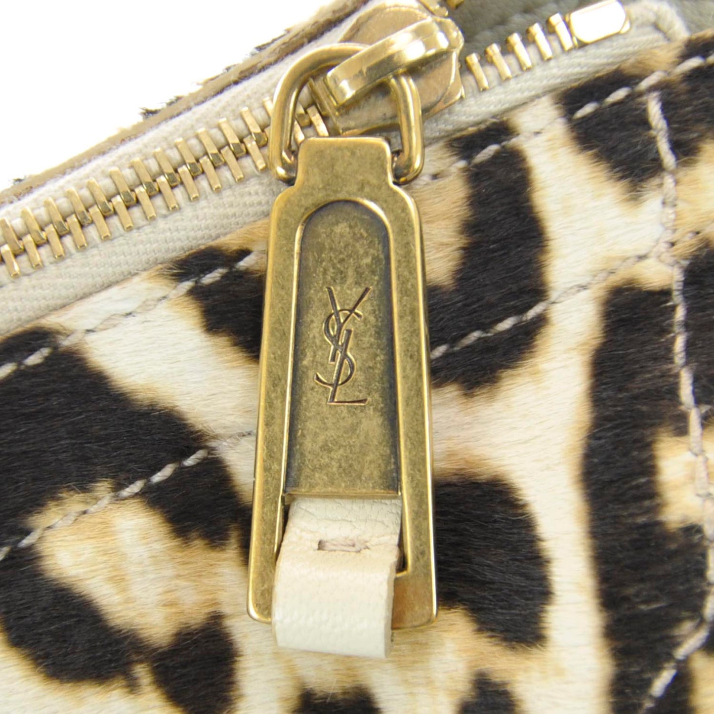 Leopard Print Pony Hair Large Downtown Tote
