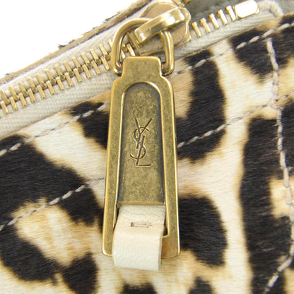 Saint Laurent Leopard Print Pony Hair Large Downtown Tote 7 of 10