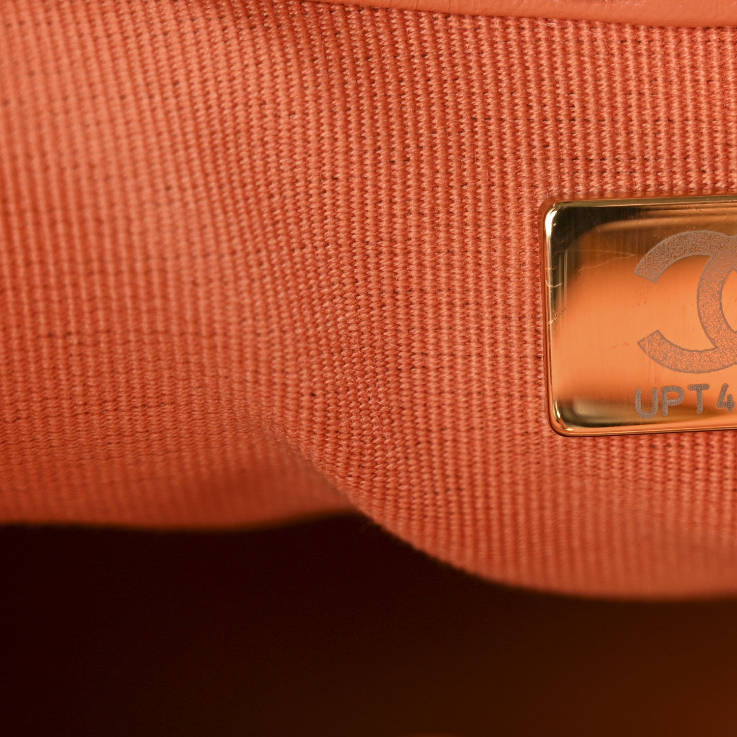 Chanel Shiny Crumpled Calfskin Quilted Mini 31 Shopping Bag Orange 7 of 10