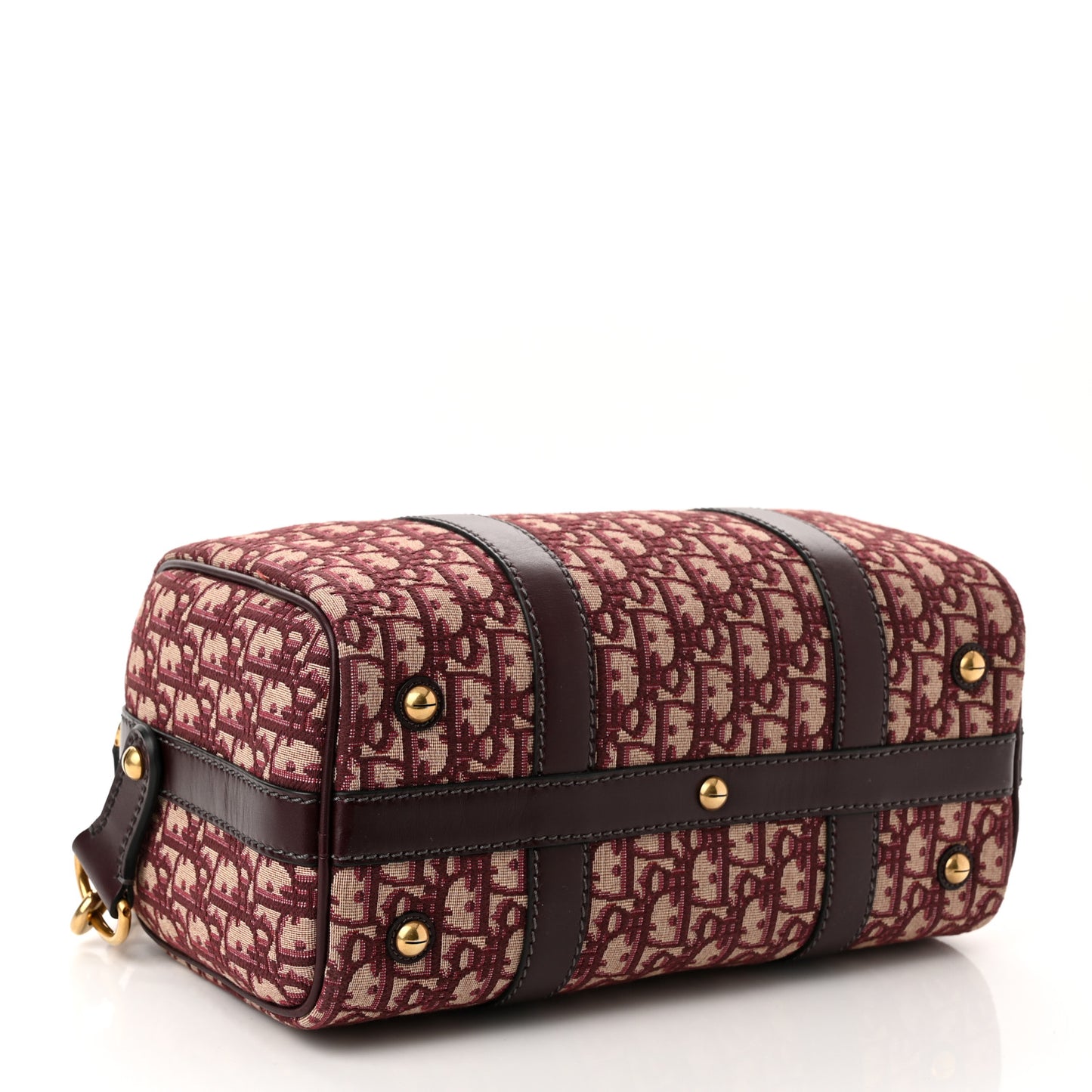 Oblique Boston Bag Bordeaux