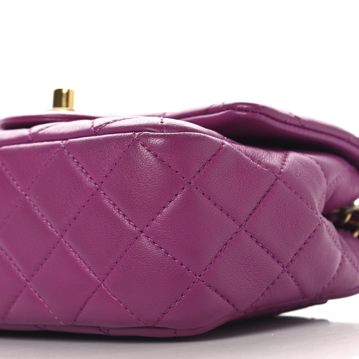 Chanel Lambskin Quilted Mini Pearl Crush Flap Purple 10 of 11