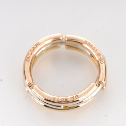 Bulgari 18K Rose Yellow White Gold Collapsible Ring 49 4.75 4 of 4
