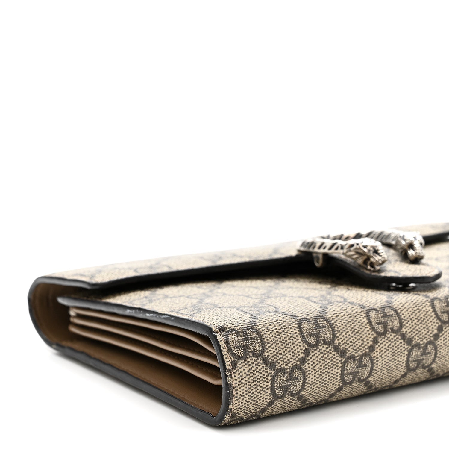 Gucci GG Supreme Monogram Mini Dionysus Chain Wallet Beige Taupe 9 of 15