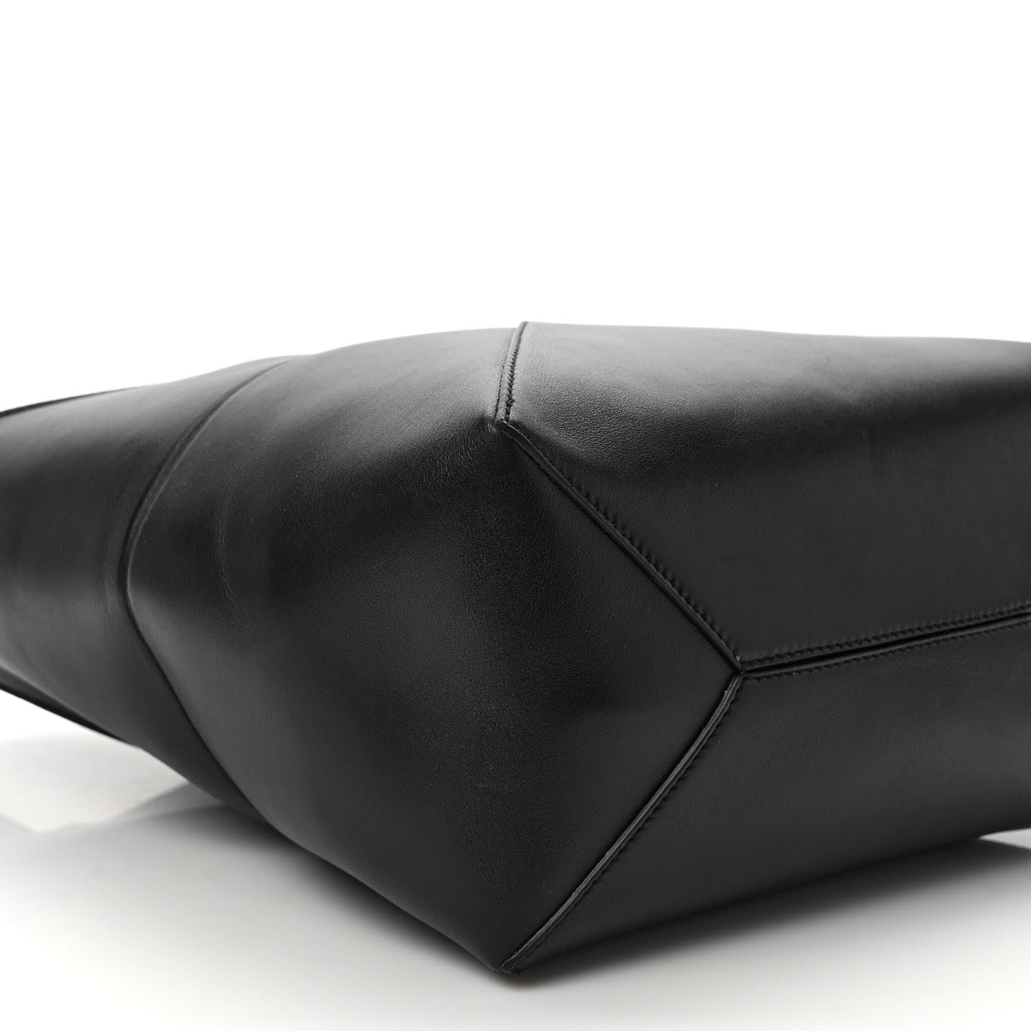 Loewe Shiny Calfskin Medium Puzzle Fold Tote Black 8 of 11