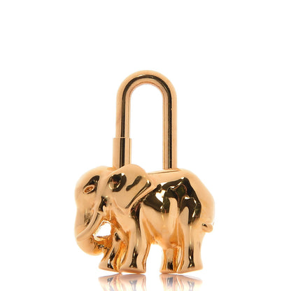 Hermes Permabrass Elephant Cadena Lock Gold 1 of 3