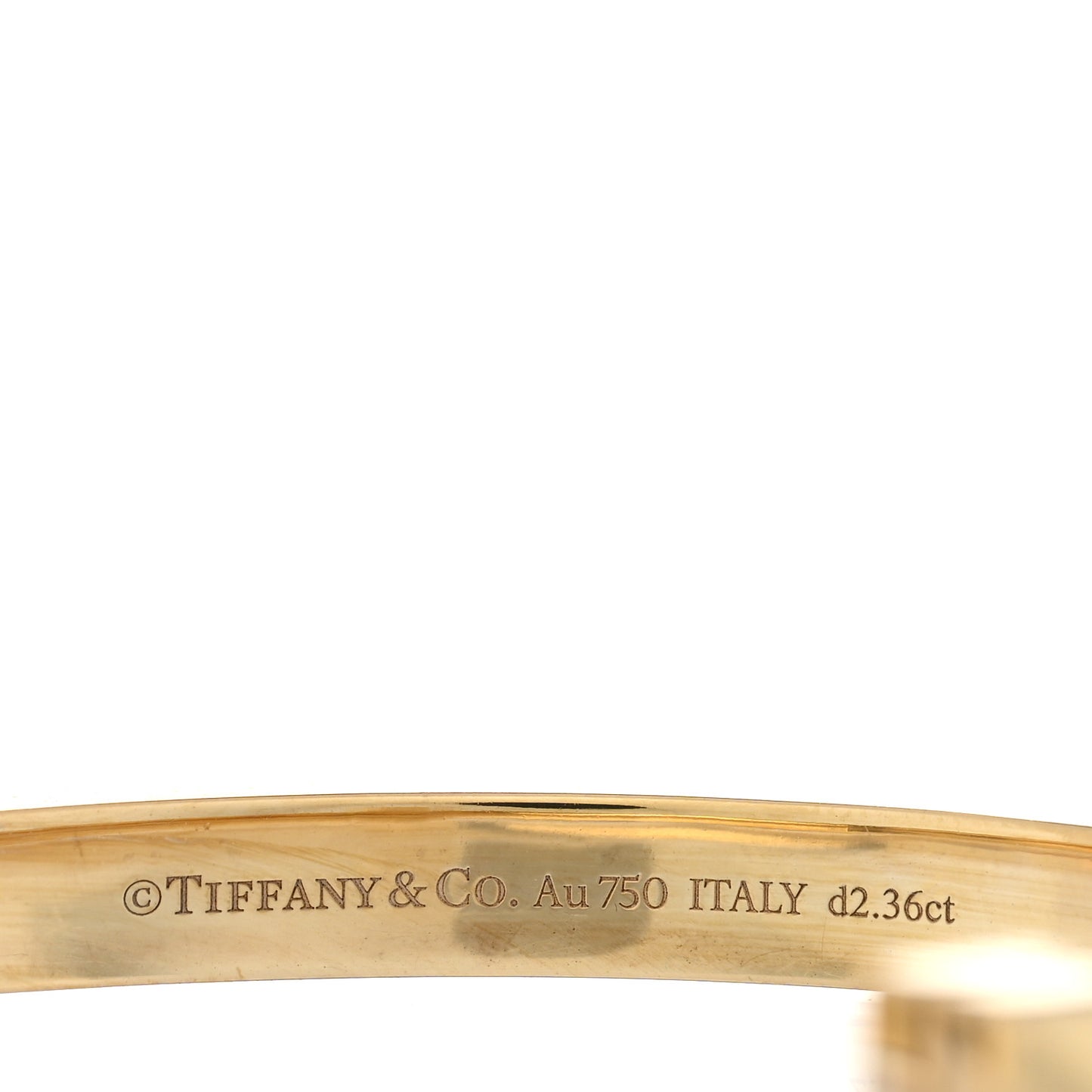 18K Yellow Gold Diamond Wide T1 Hinged Bangle Bracelet