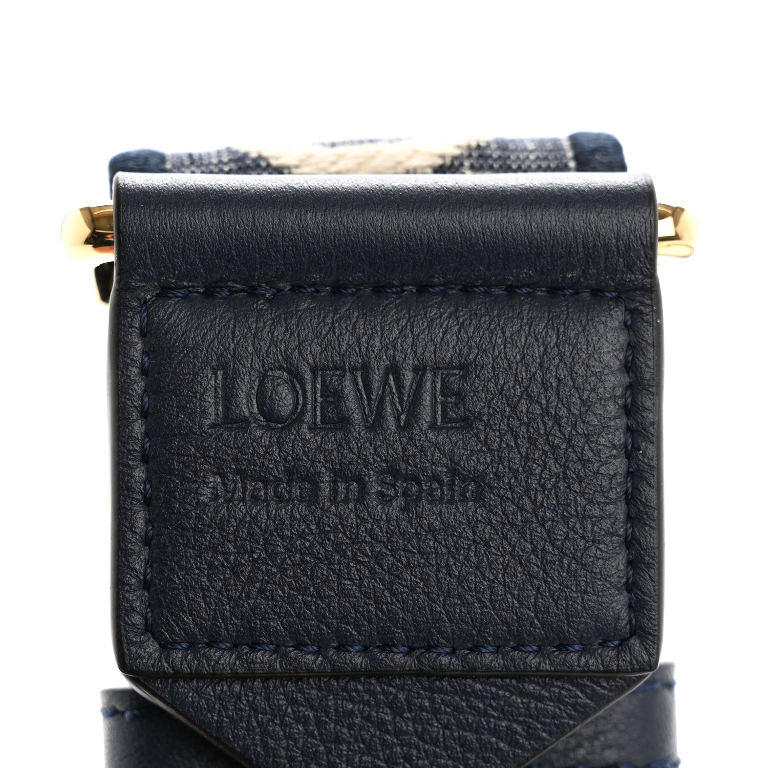 Loewe Calfskin Jacquard Anagram Strap Deep Navy 4 of 5