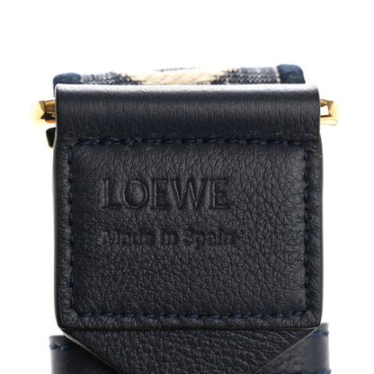 Loewe Calfskin Jacquard Anagram Strap Deep Navy 4 of 5
