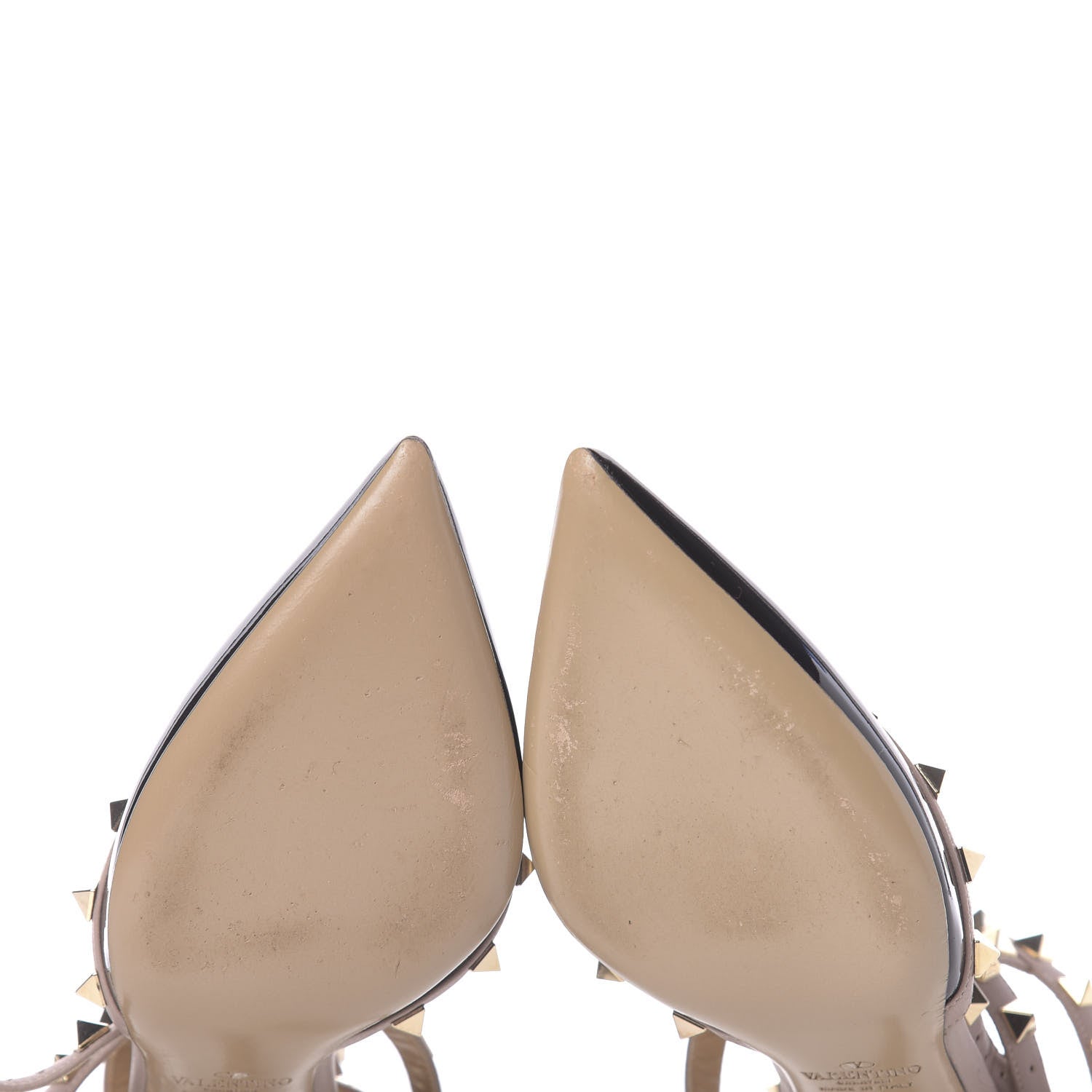 Valentino Garavani Patent Nappa Rockstud Ankle Strap 65mm Pumps 36 Black Poudre 8 of 9
