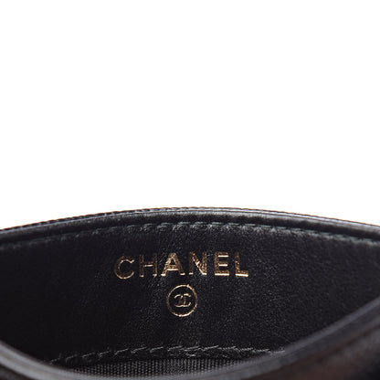 Chanel Caviar Quilted Boy Card Holder Black 6 of 9