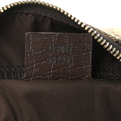 Gucci Monogram Medium Horsebit Chain Hobo Dark Brown 7 of 9