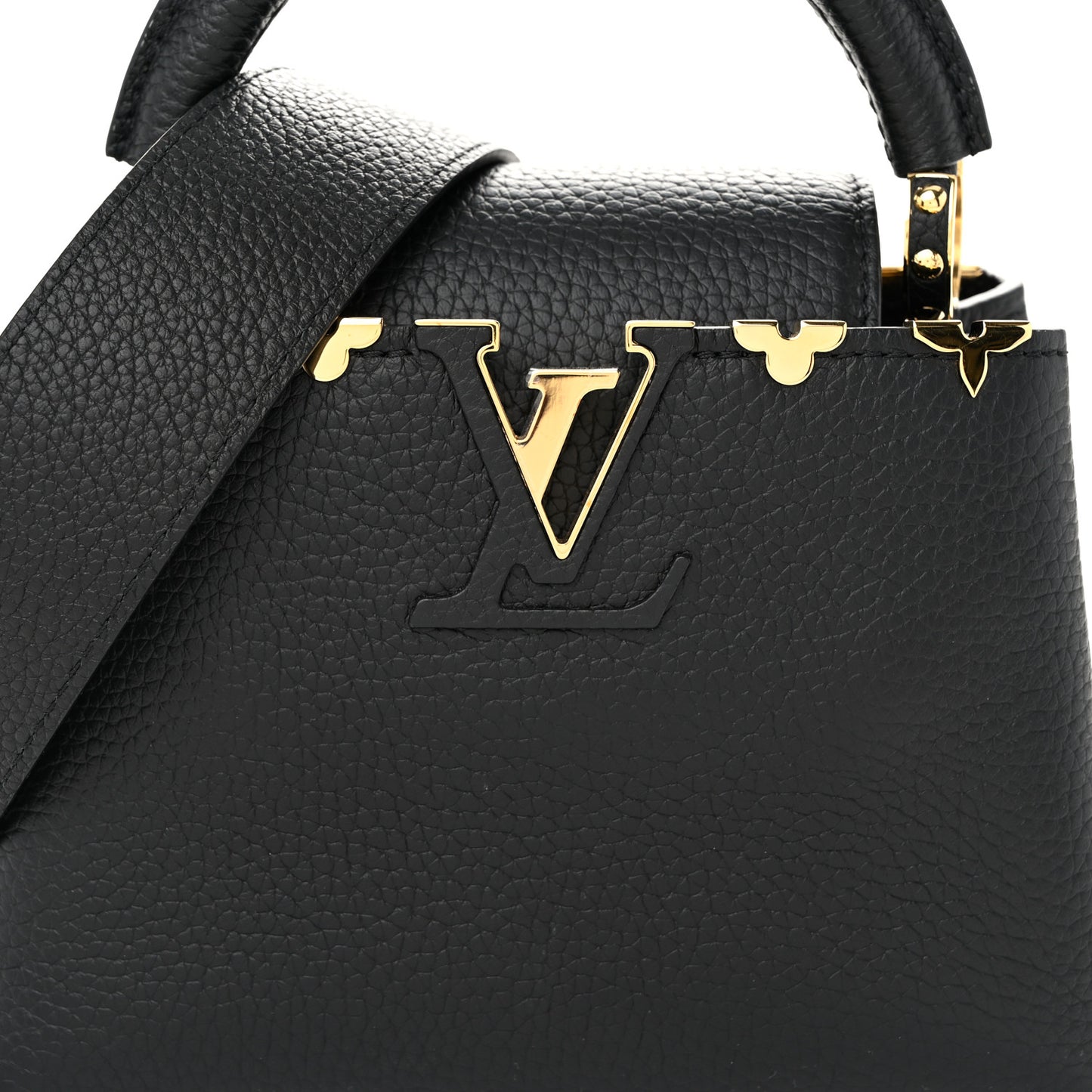 Taurillon Embellished Flower Crown Capucines Mini Black