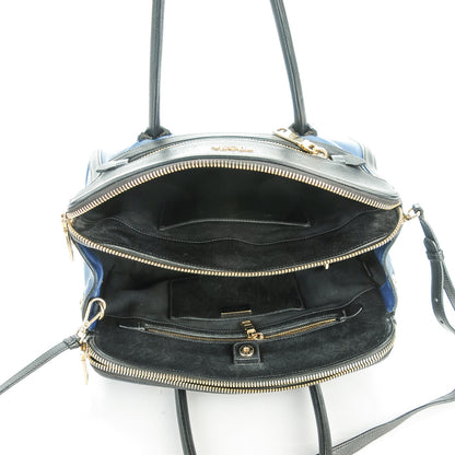 Prada Saffiano Vitello Bi-Color Large Double Zip Tote 5 of 9