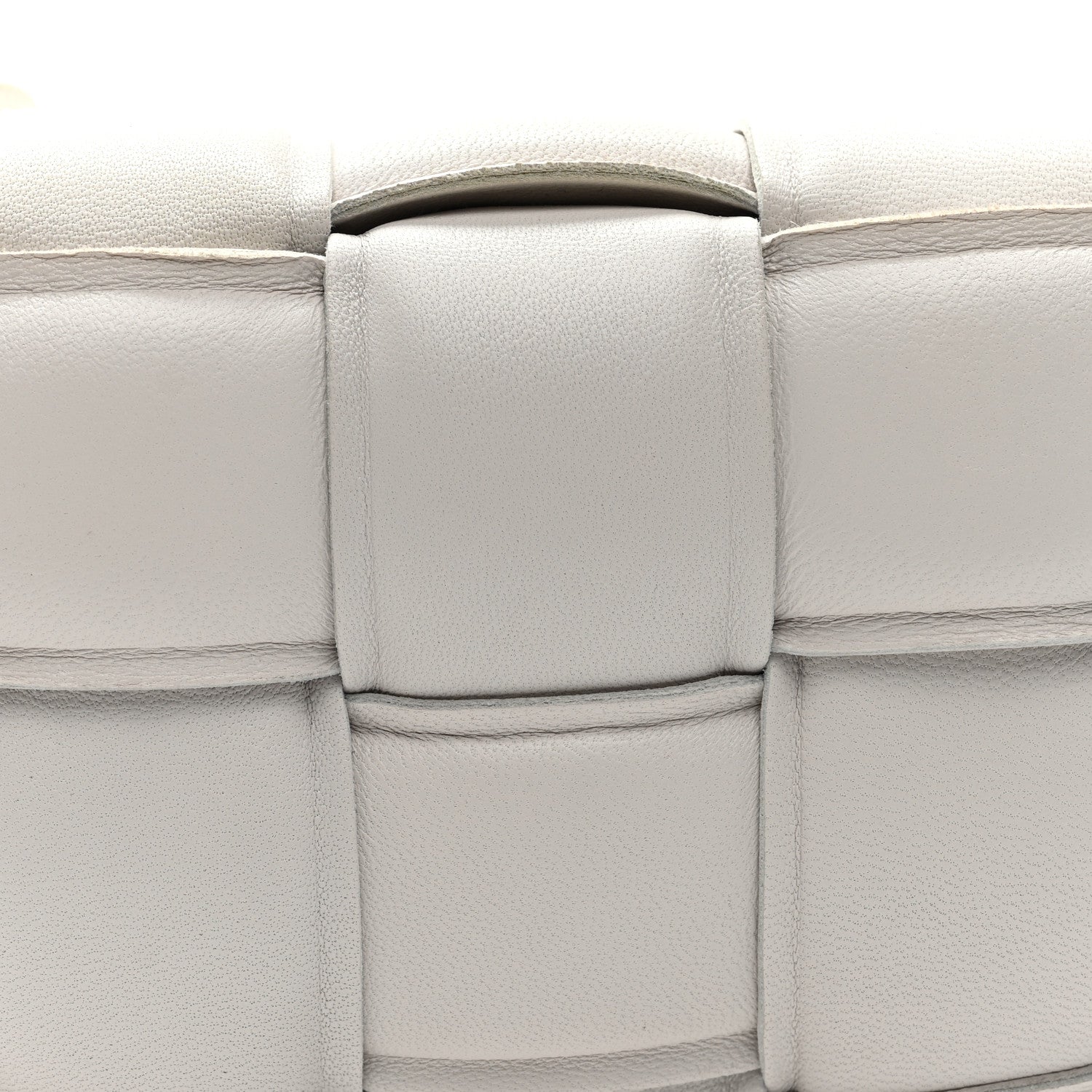 Bottega Veneta Nappa Maxi Intrecciato Small Padded Cassette Crossbody Bag Chalk 7 of 9