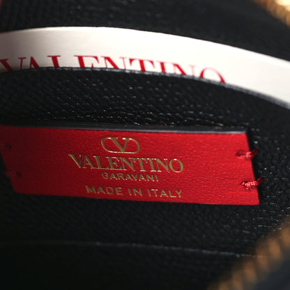 Valentino Garavani Grainy Calfskin Mini Vlogo Hobo Bag Black 6 of 9