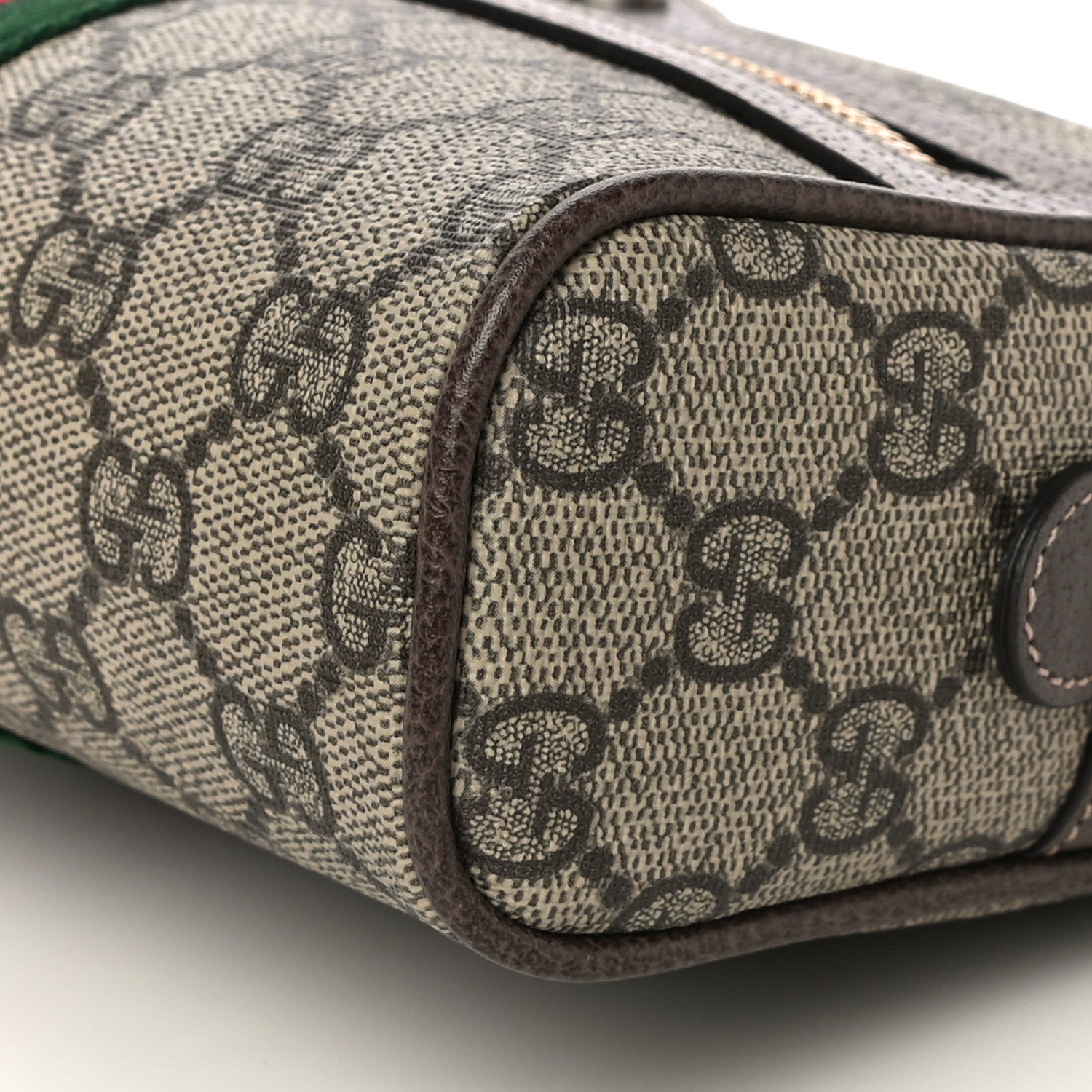 Gucci GG Supreme Monogram Web Small Ophidia Belt Bag 95 38 Dark Brown 9 of 11