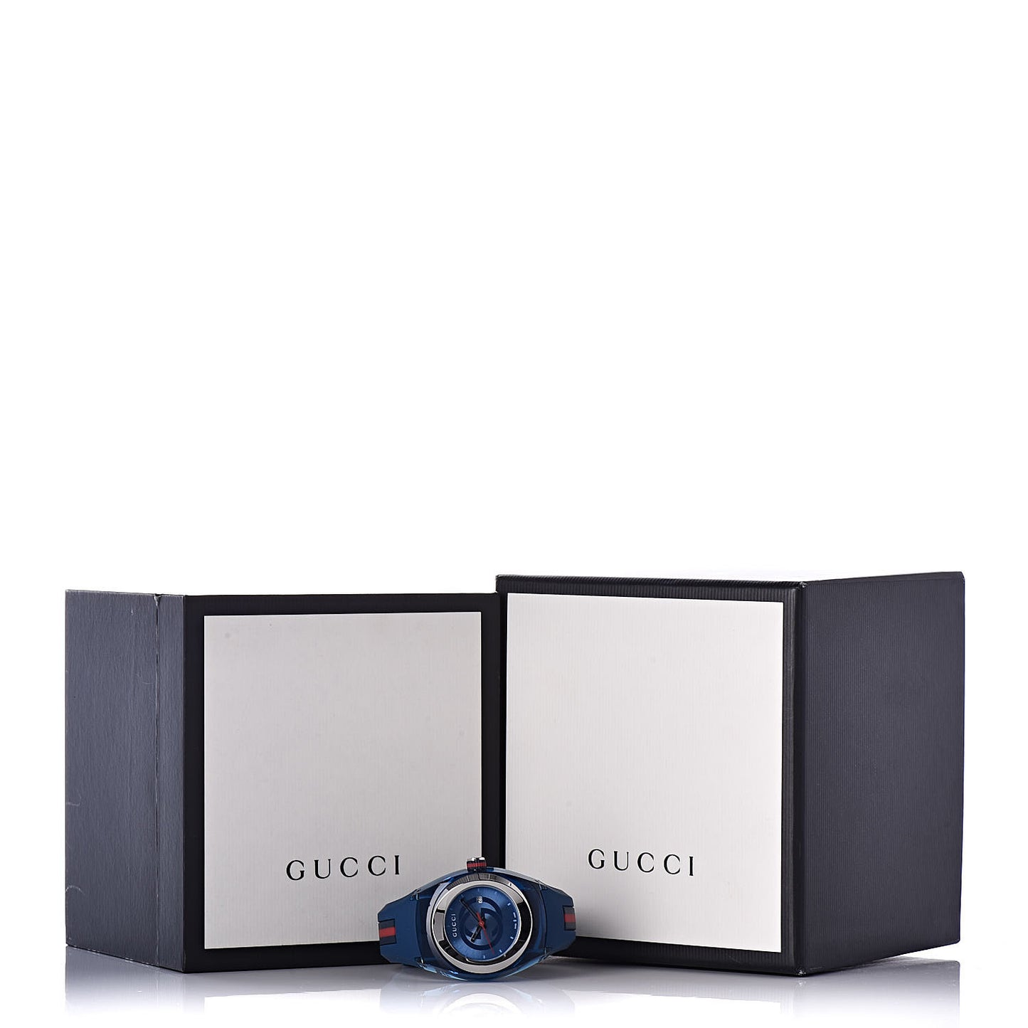 Stainless Steel Rubber 36mm Sync Web Quartz Watch Blue