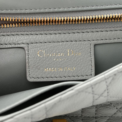 Christian Dior Calfskin Cannage Medium Caro Bag Grey 7 of 10