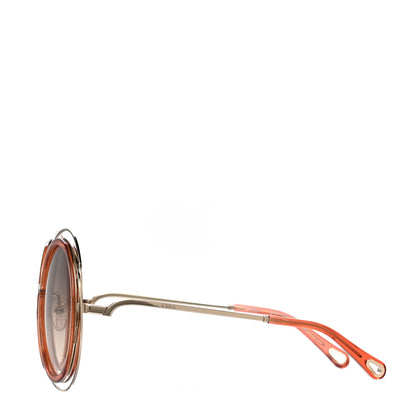 Chloe Oversized Round Carlina Sunglasses CE120S Orange 2 of 7