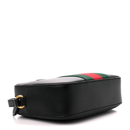 Gucci Calfskin Web Small Webby Bee Shoulder Bag Black 4 of 11