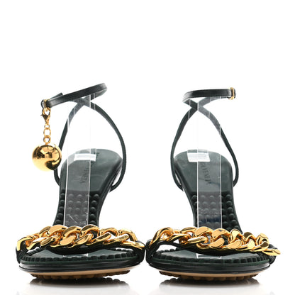 Bottega Veneta Lambskin Dot 90mm Sandals 36.5 Inkwell 2 of 7