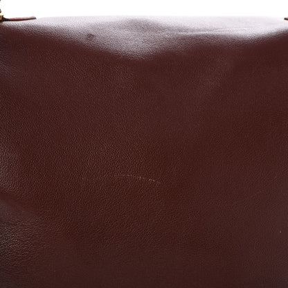 Marc Jacobs Smooth Calfskin Suede Metropolitan Flap Bag Chestnut Pale Gold 10 of 10