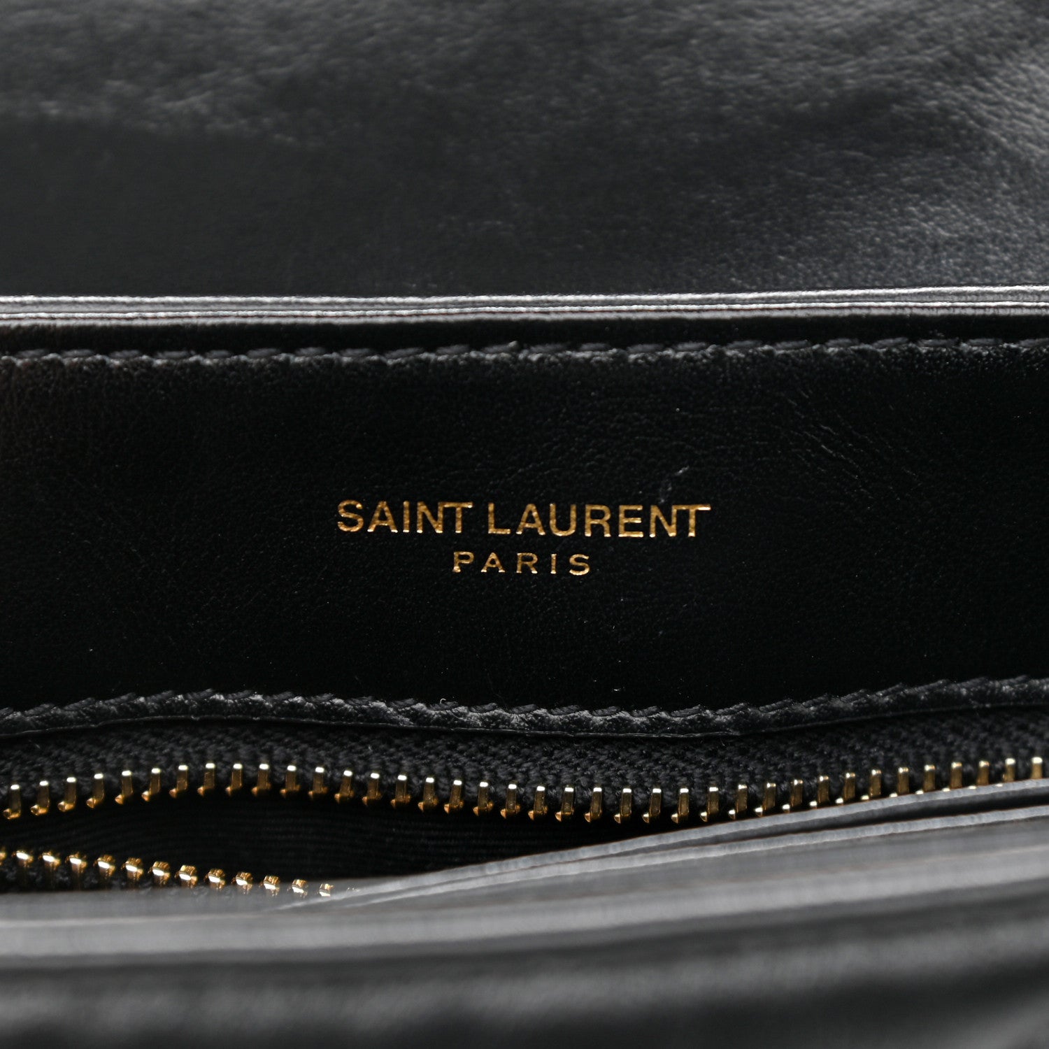 Saint Laurent Calfskin Y Quilted Monogram Toy Loulou Crossbody Bag Black 6 of 11
