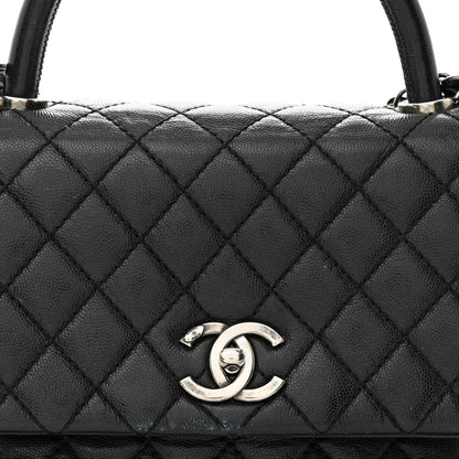 Chanel Caviar Quilted Small Coco Handle Flap Black 7 of 21