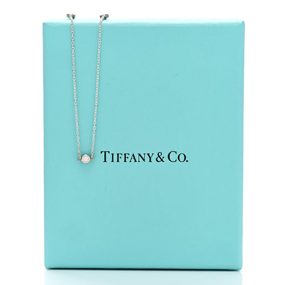 Tiffany Sterling Silver Diamond .09ctw Elsa Peretti Diamonds by the Yard Three Station Necklace 7 of 7