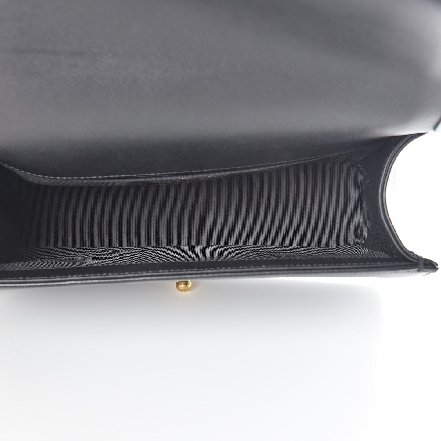 Calfskin Quilted Medium Boy Flap Black