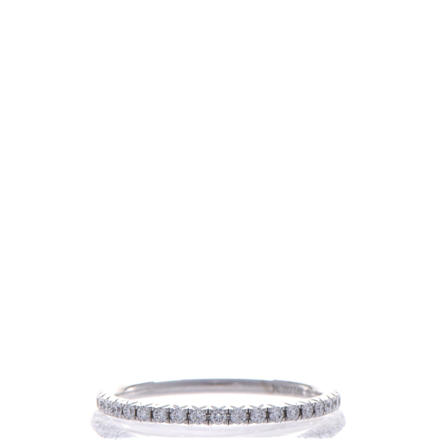 Tiffany 18K White Gold Diamond Metro Ring 4 1 of 6