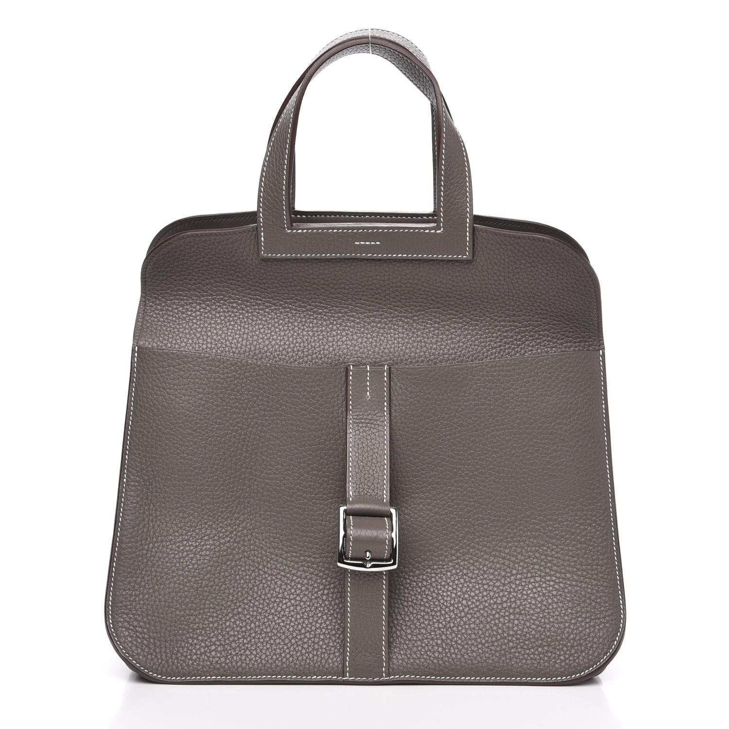 Hermes Taurillon Clemence Halzan 31 GM Etain 4 of 12