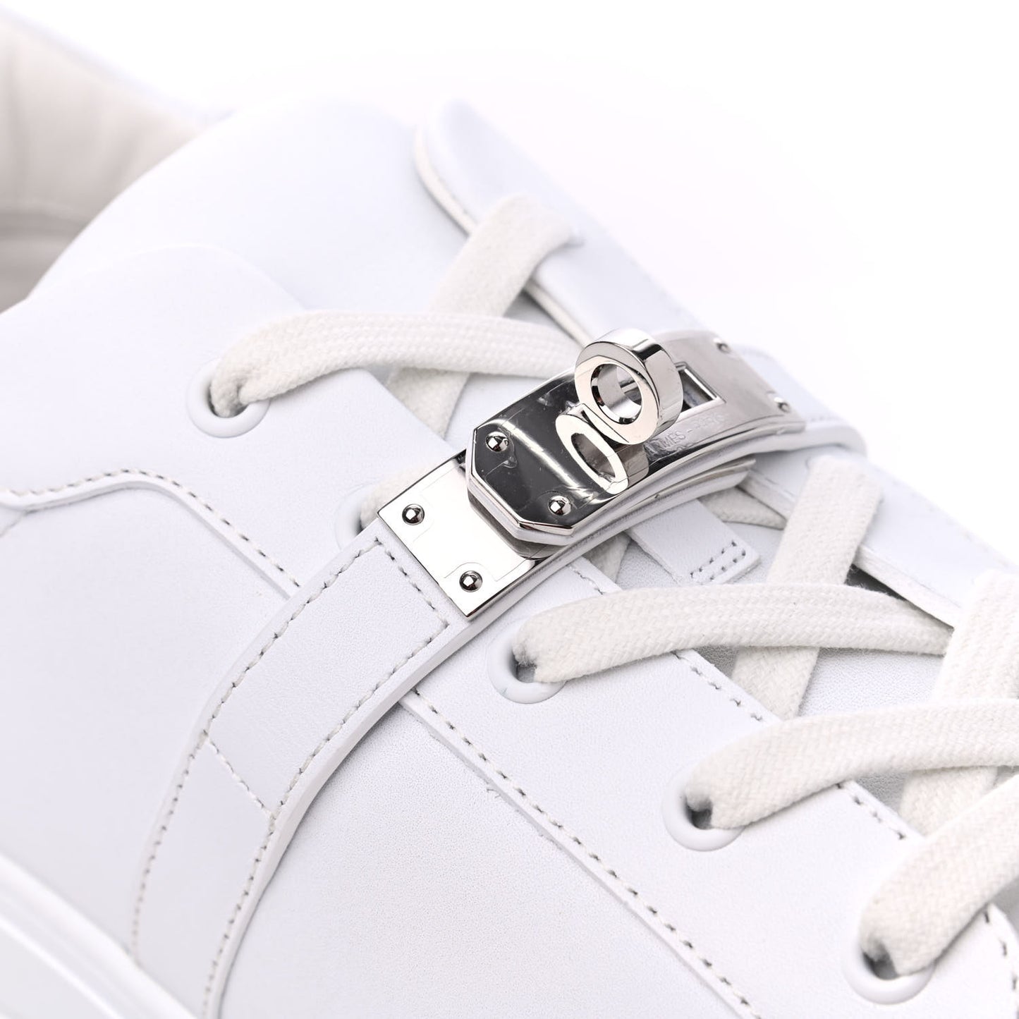 Calfskin Mens Day Sneakers 44 White