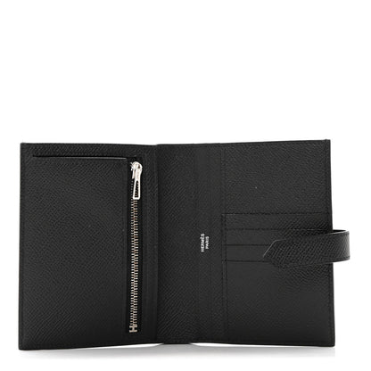 Hermes Epsom Monochrome Bearn Compact Wallet Black 5 of 7
