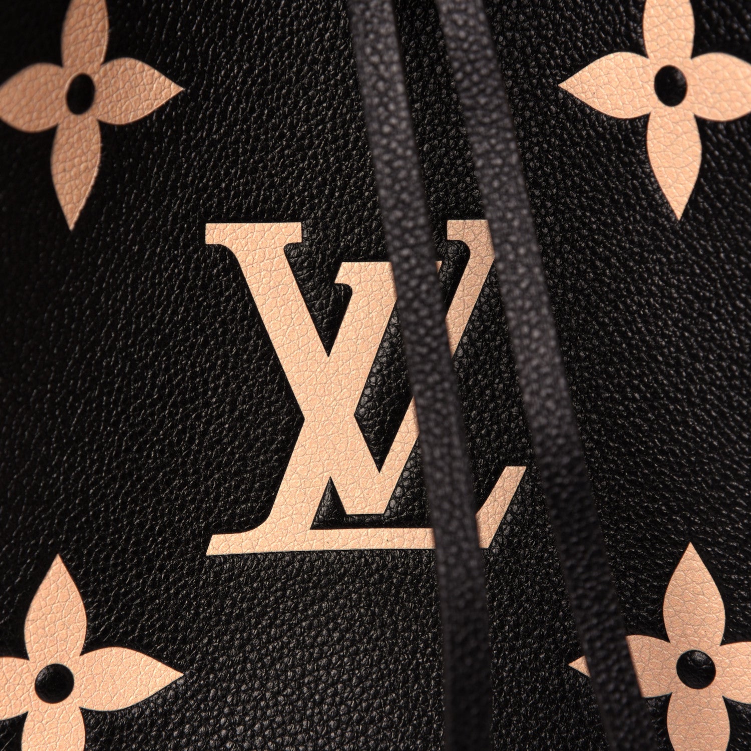 Louis Vuitton Empreinte Monogram Giant Neonoe MM Black Beige 11 of 12