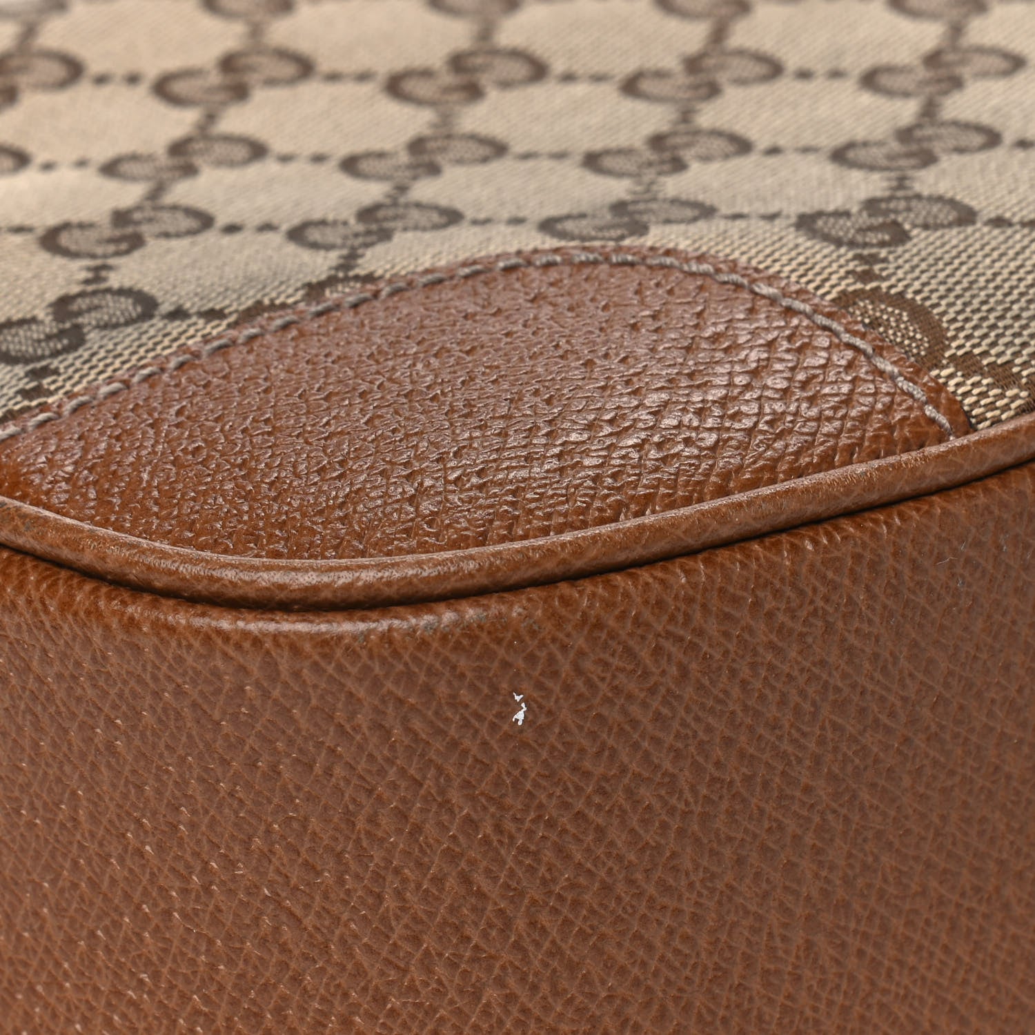 Gucci Monogram Mini Bree Messenger Bag Beige Tabacco 8 of 12