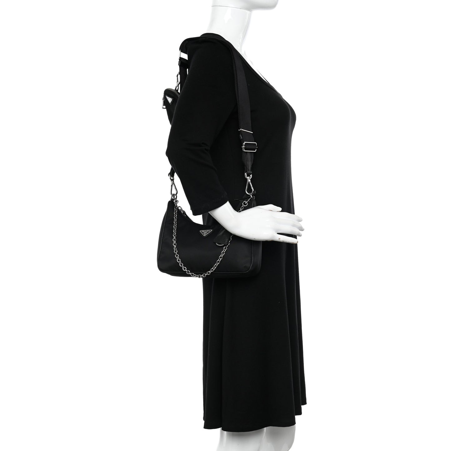 Nylon Re-Edition 2005 Shoulder Bag Black