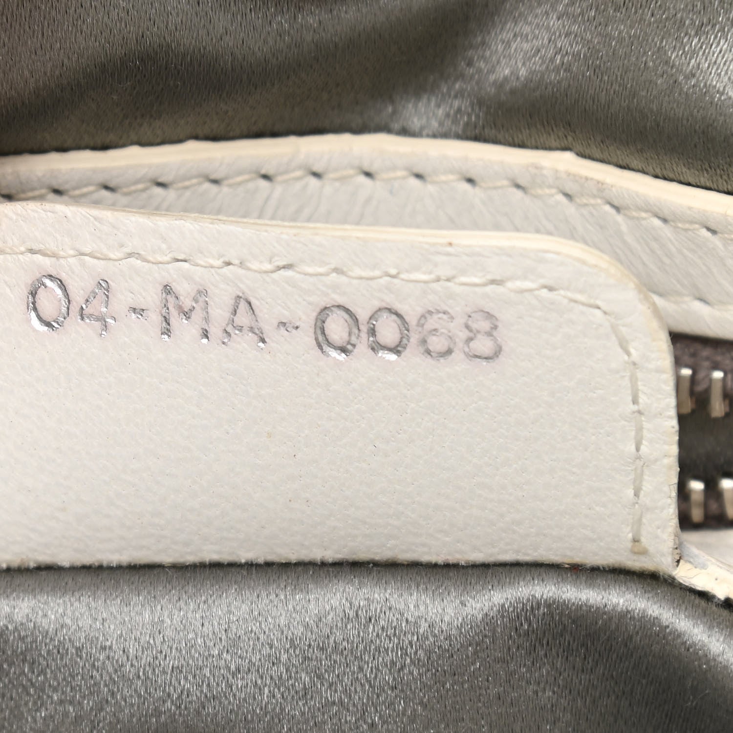 Christian Dior Rabbit Fur Medium Lady Dior Ivory 1028304