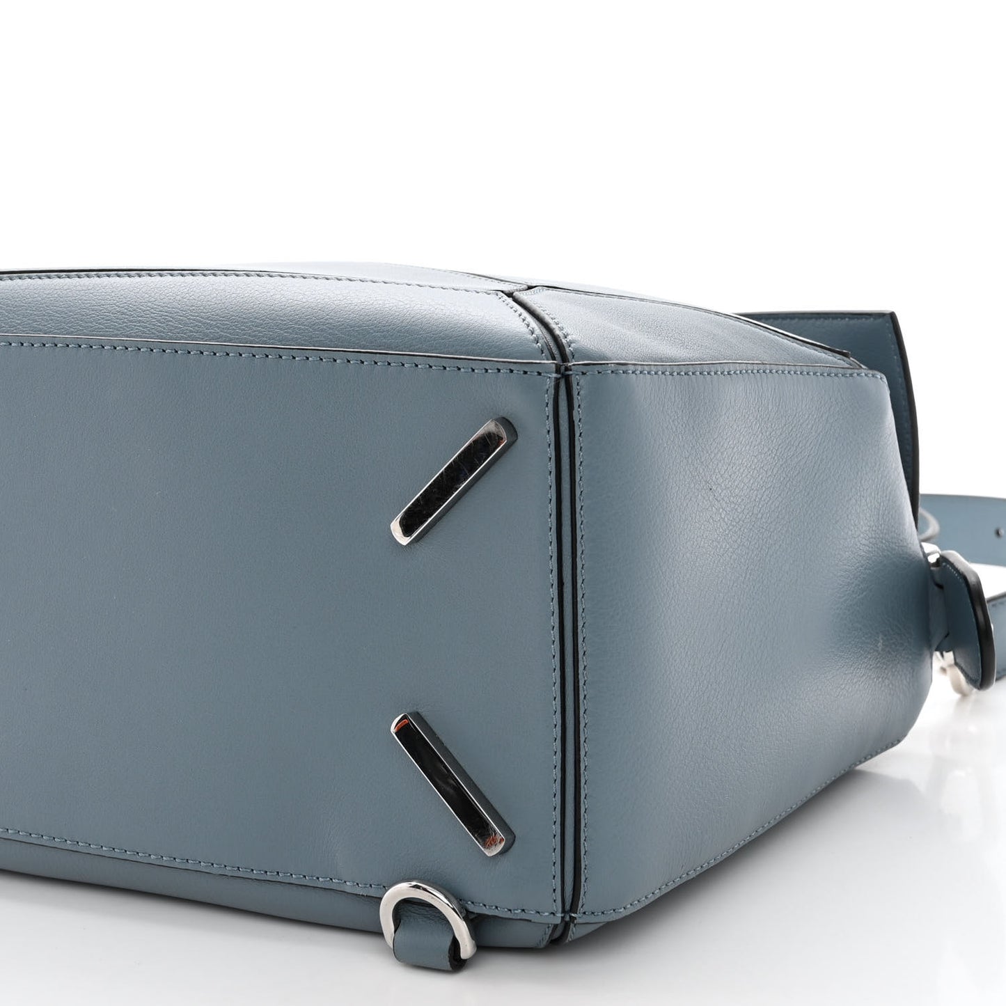 Calfskin Medium Puzzle Bag Stone Blue