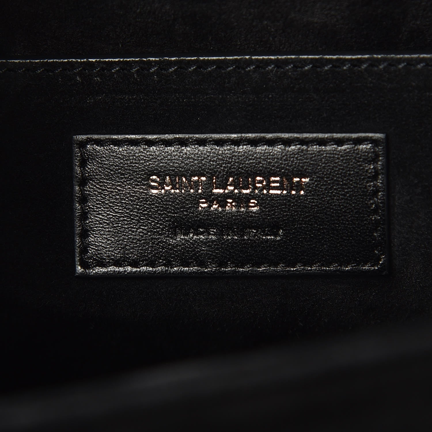Saint Laurent Calfskin Medium Bellechasse Satchel Black 7 of 8